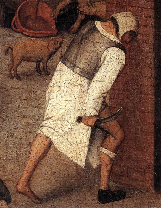 BRUEGHEL, Pieter the Younger Proverbs (detail) ftqq Germany oil painting art